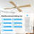 48 In. 4 Solidwood Walnut Blades Dc Motor Indoor Standard Ceiling Fan With Remote Downrod-430061717-430061714-434971815