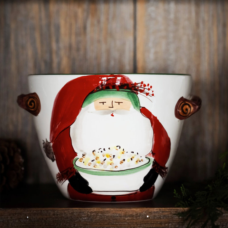 Old St. Nick Handmade Earthenware Cereal Bowl