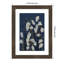 Linocut Flower Meadow Blue par Gadd Wood, reproduction d'art encadrée-914450565-914450683