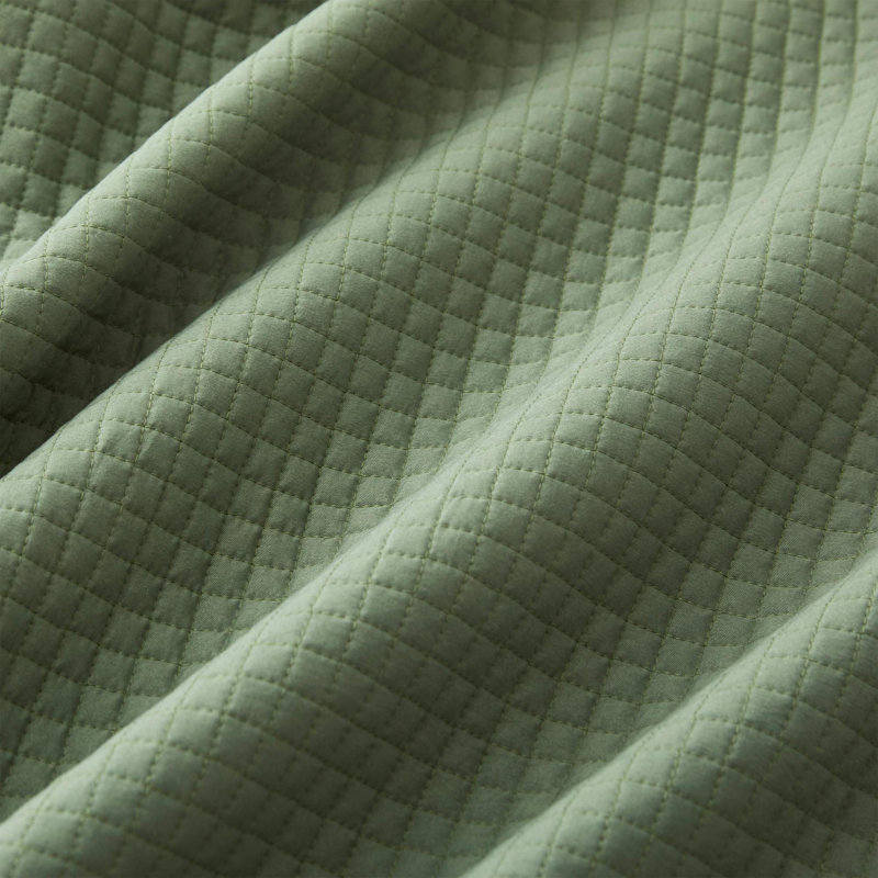 Ensemble de couvre-lit en microfibre matelassée Stroman, Courtepointe simple + 1 taie d'oreiller standard, Jaune