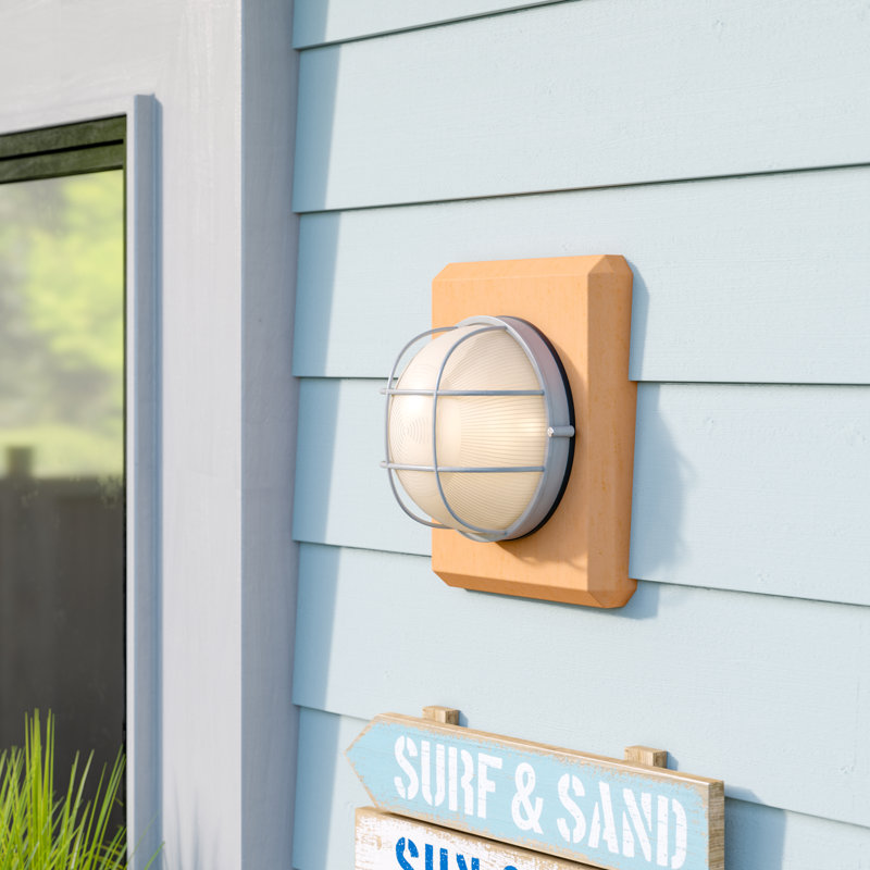 Yockey 1 - Bulb Outdoor Bulkhead Light, Satin