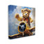 «Pilot Bear Flying Plane On Canvas» par Ray Powers, reproduction
