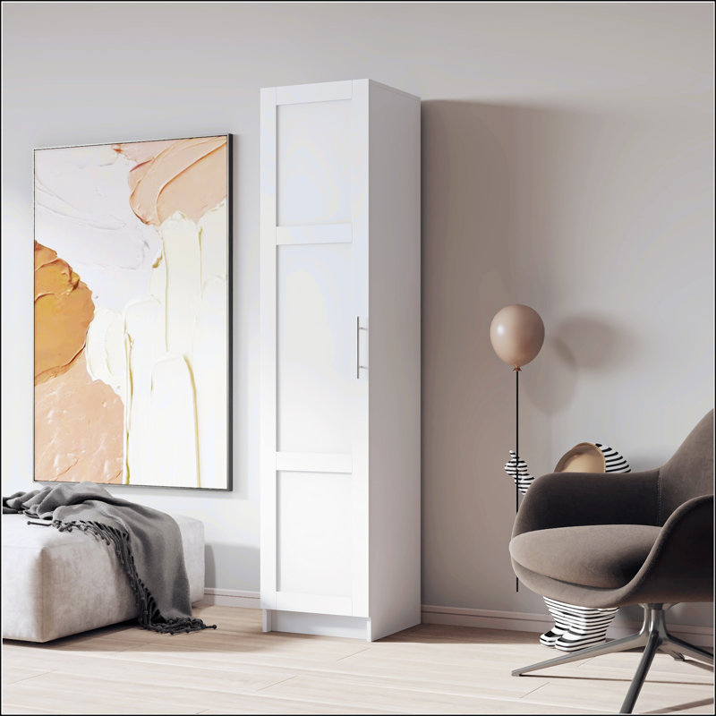 Armoire de rangement murale empilable, Blanc