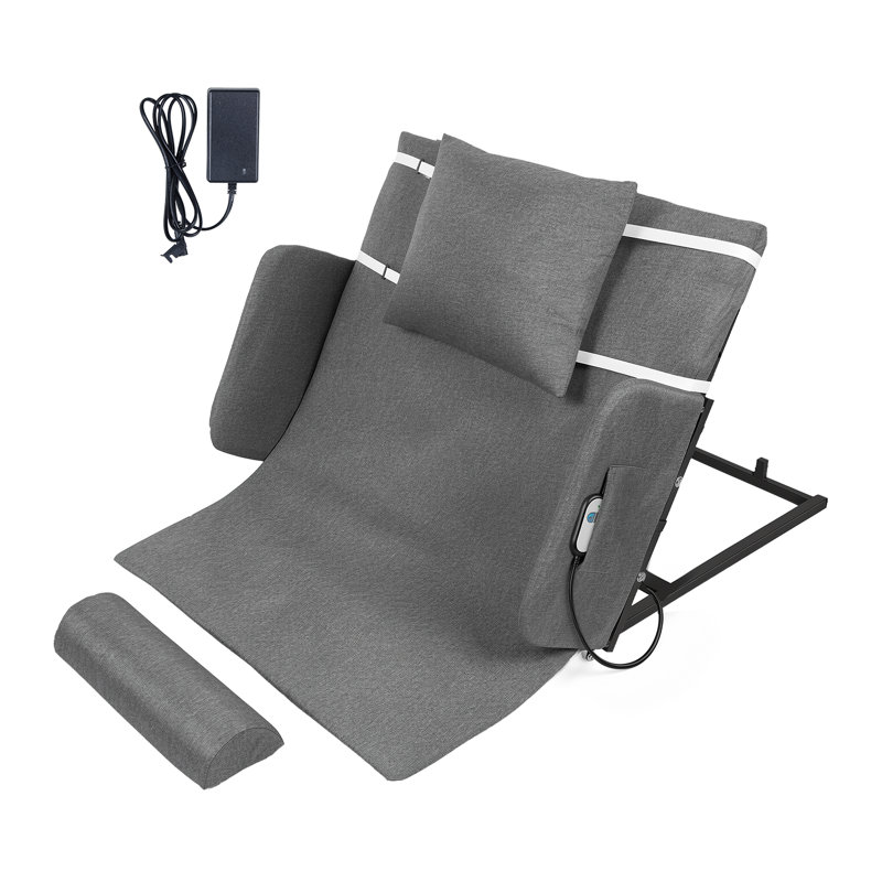 Electric Lifting Backrest for Bed, 300 lbs Capacity, 2-80° Adjustable Lifting Bed Backrest, with Rails, for Pregnant Women Elderly Patient Handicap