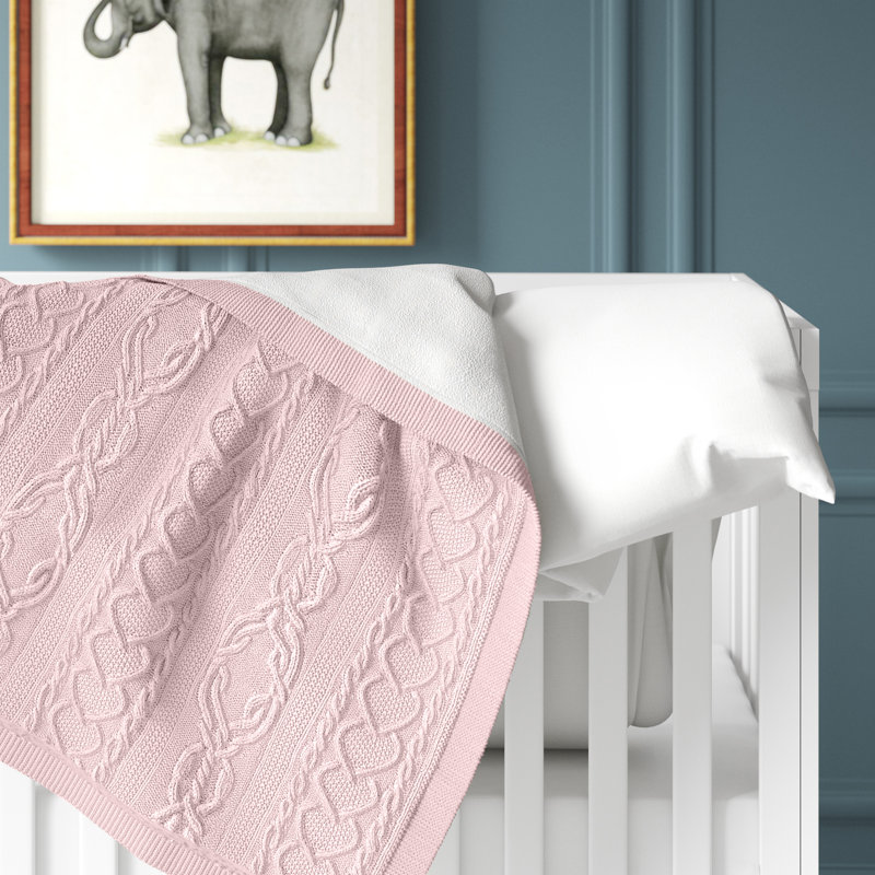 Couverture pour bébé Sloane, Rose