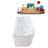 55.1'' x 29.5'' Soaking Acrylic Bathtub-95288450