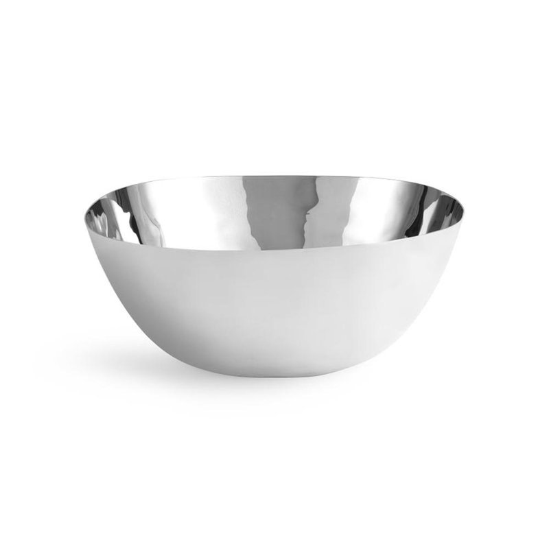 Reflective Stainless Steel Serving Bowl, 12"