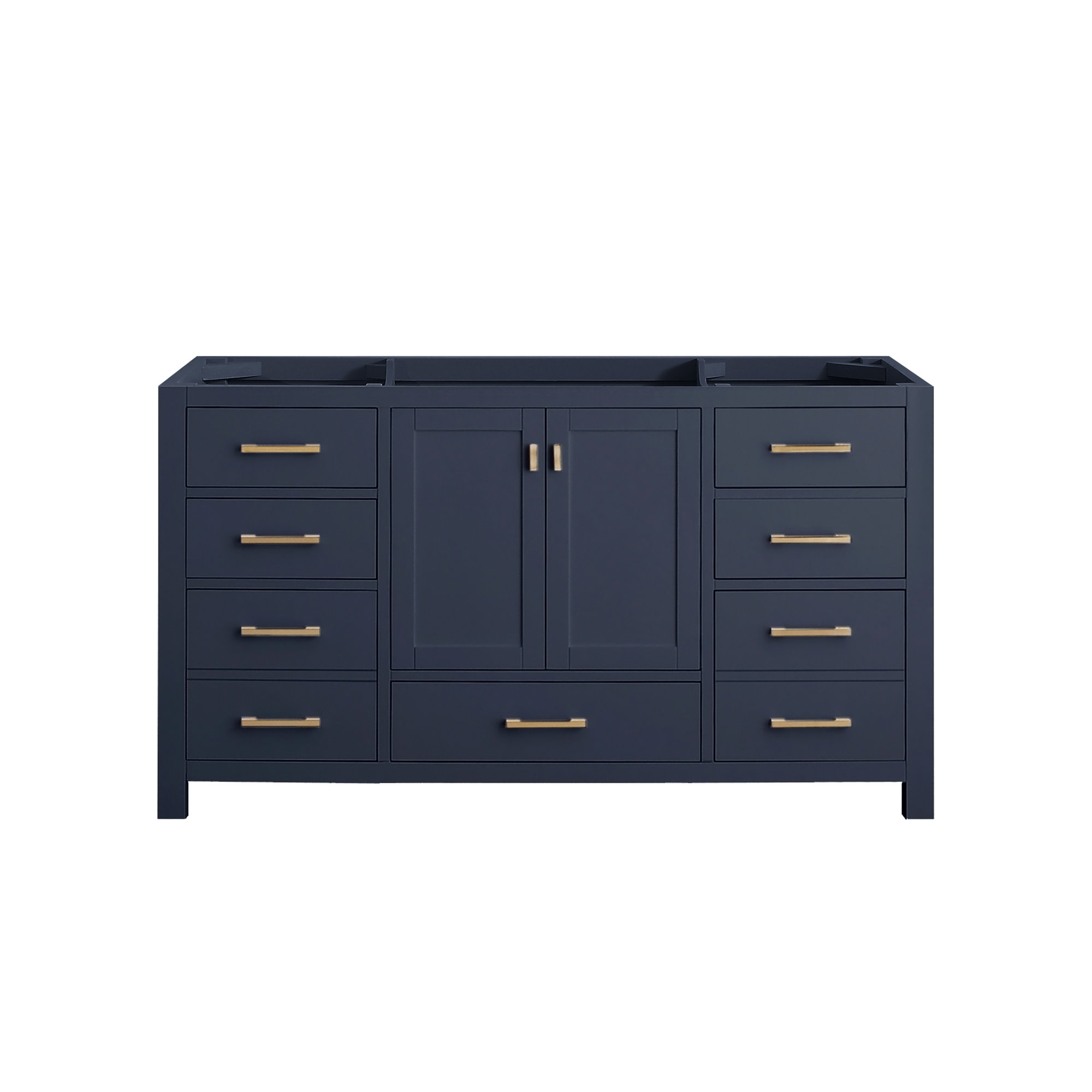Reba 60'' Single Bathroom Vanity Base, Navy Blue