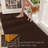 Custom Size Non-Slip Runner Rug Brown Indoor Area Rug for Hallway Kitchen-2018086585