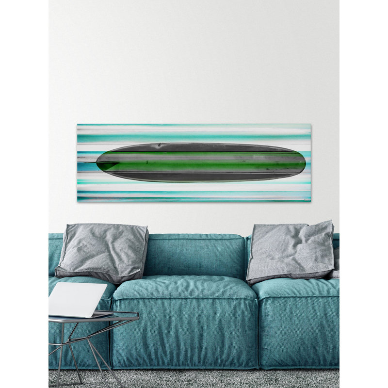 «Surfboard», reproduction d'art sur toile tendue, H 20 po x l 60 po x P 1,5 po