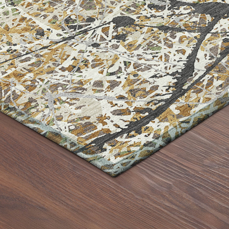 Machine Washable Indoor/Outdoor Jozwiak ACN2389 Abstract Rug, Rectangle 5' x 7'6"
