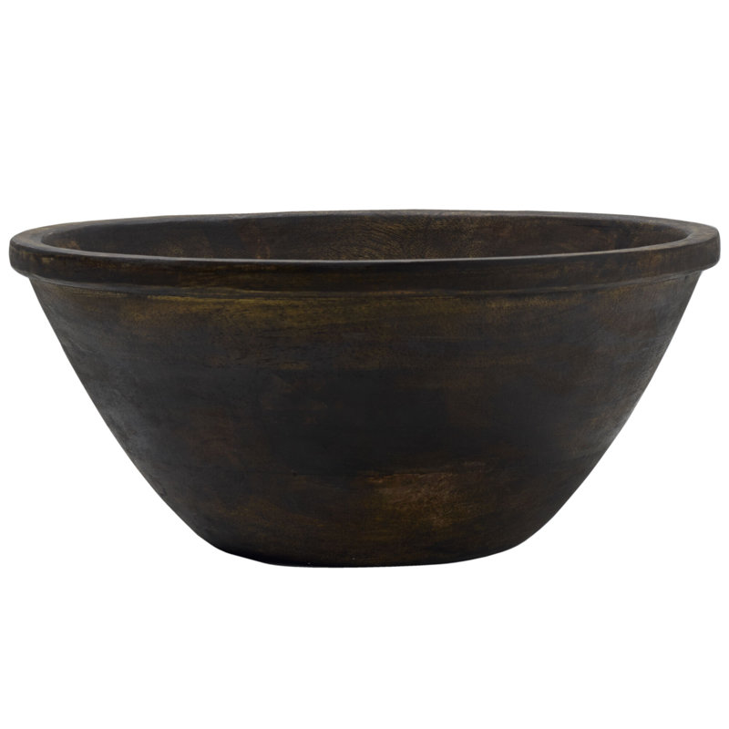 Espresso Mango Wood Deep Serving Bowl, 10.5-inch