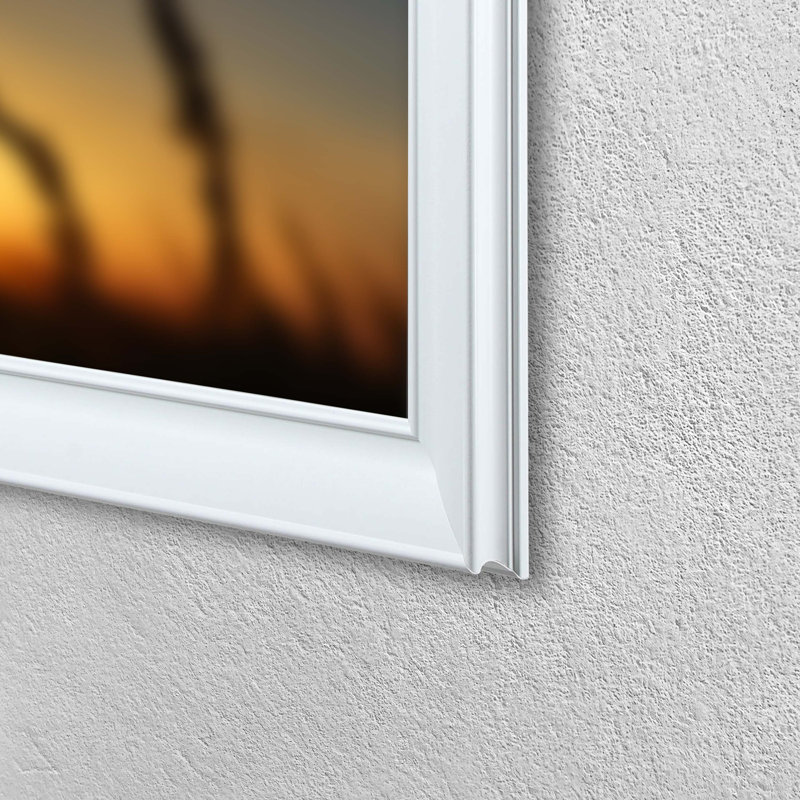 Cadre moderne pour cadre télé Samsung, Blanc moderne, 55"