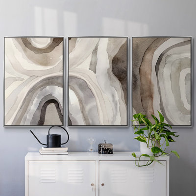 Stone Slices I - Toile encadrée multi-pièces