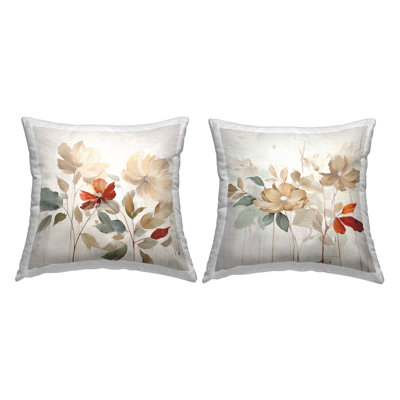 Floral Indoor/Outdoor Throw Pillow