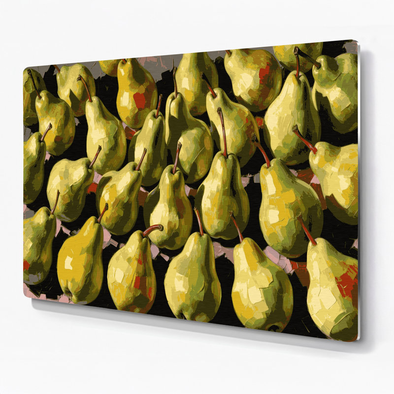 Art mural en métal «Fruit Pear» par Bartlett Brown, H 20 po x l 24 po