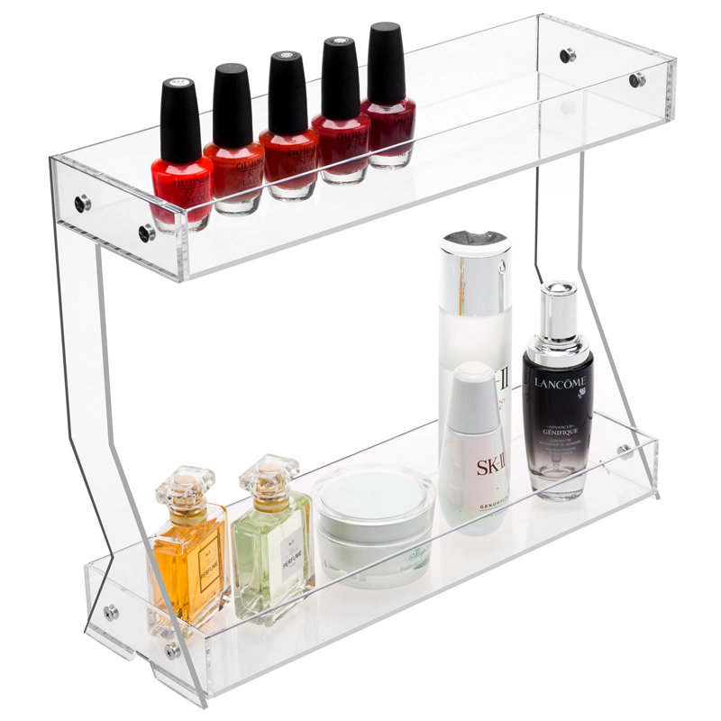 Acrylic 2 Compartments Makeup Organiser
