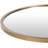 Minor Round Gold Metal Wall Mirror-162953416