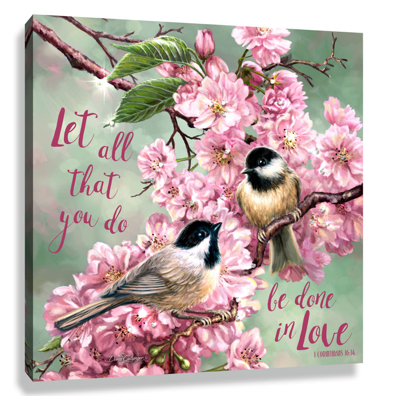 Imprimé Love Birds Pizazz avec cristaux éblouissants