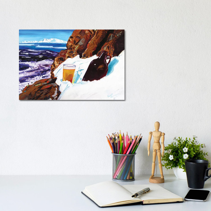 Homebrew On Flat Top by Scott Clendaniel - Wrapped Canvas Print, 20.32 cm H x 30.48 cm W