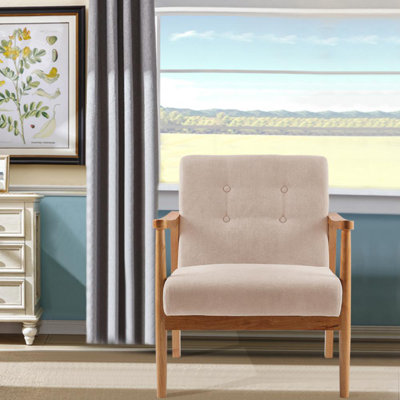 Upholstered Fabric Armchair