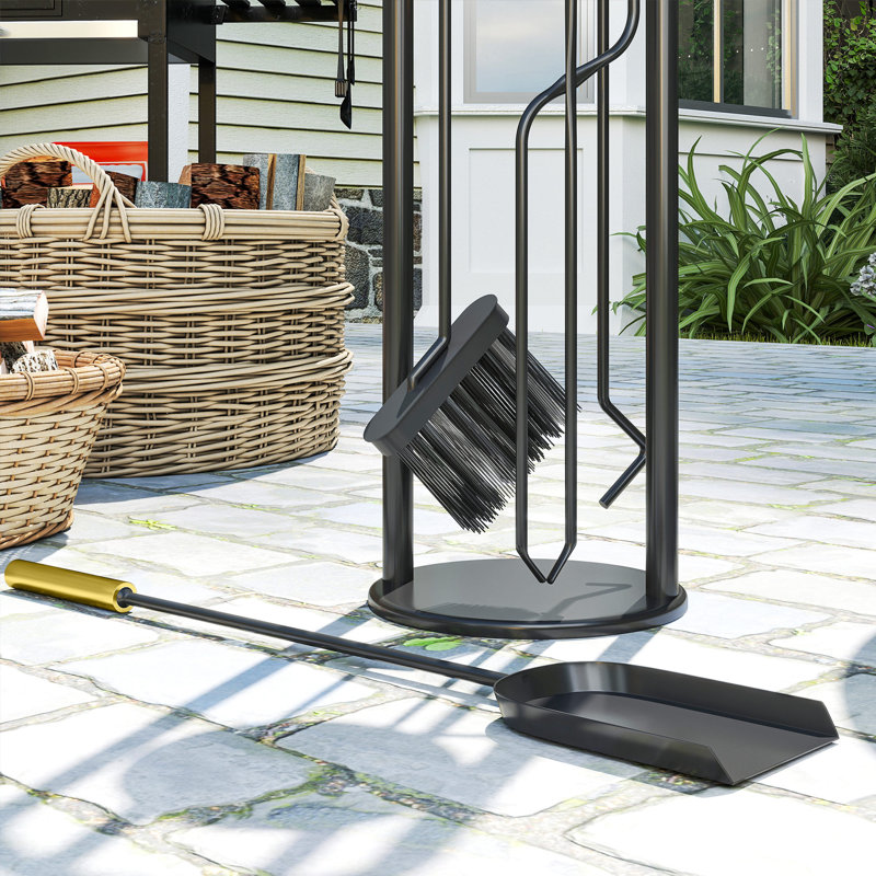 Metal Fireplace Tool Set