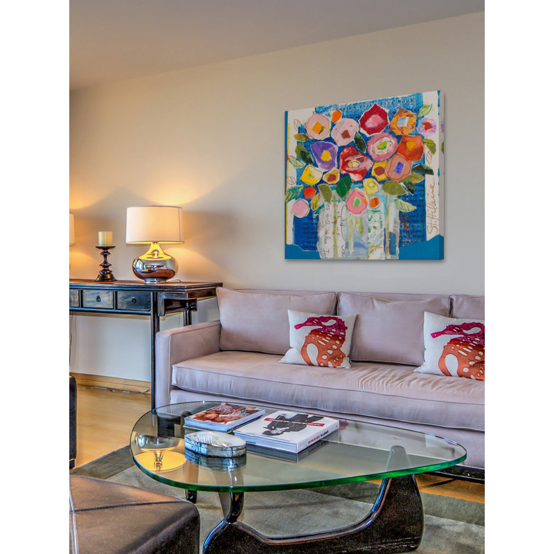 "Floral Composition" Print on Wrapped Canvas, 32" H x 32" W x 1.5" D