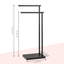 Free Standing 2 Rail Blanket Rack Black