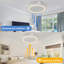 22inch modern leafless ceiling fan with remote control removable and washable, reversible motor