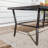 Bella 47.2"  × 23.6" Outdoor Metal Coffee Table, Heavy-duty Steel Patio Side Table With Chamfered Edges, Bent-leg Design & Adjustable Foot Pads, Rust-resistant