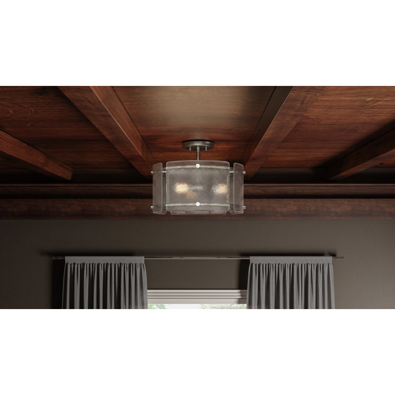 Autberry Glass Semi Flush Mount