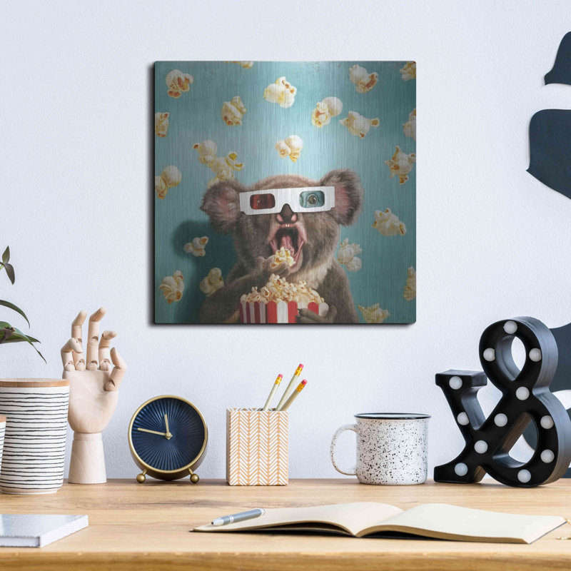 «3D Movie» par Lucia Heffernan, art mural en métal, H 12 po x l 12 po