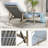 Marijela Outdoor Metal Chaise Lounge Set with Table , Cushion Included-100853775