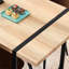 Table de salle à manger rectangulaire industrielle, 55,1 po x 31,4 po x 29,9 po, plateau de table en bois d'ingénierie épais de 1,5 po et pieds en métal thermolaqué noir, pour la maison pouvant accueillir 4 à 6 personnes, cuisine-1199419526