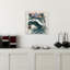 Raccoon Cameo II Whimsical Contemporary Animal Flower Wall Art Print 1 Piece Wrapped Canvas Wall Art-780765202