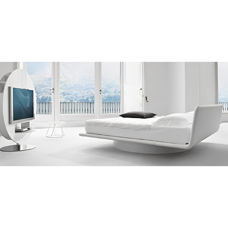 Lit plateforme tapissier Charil, Grand