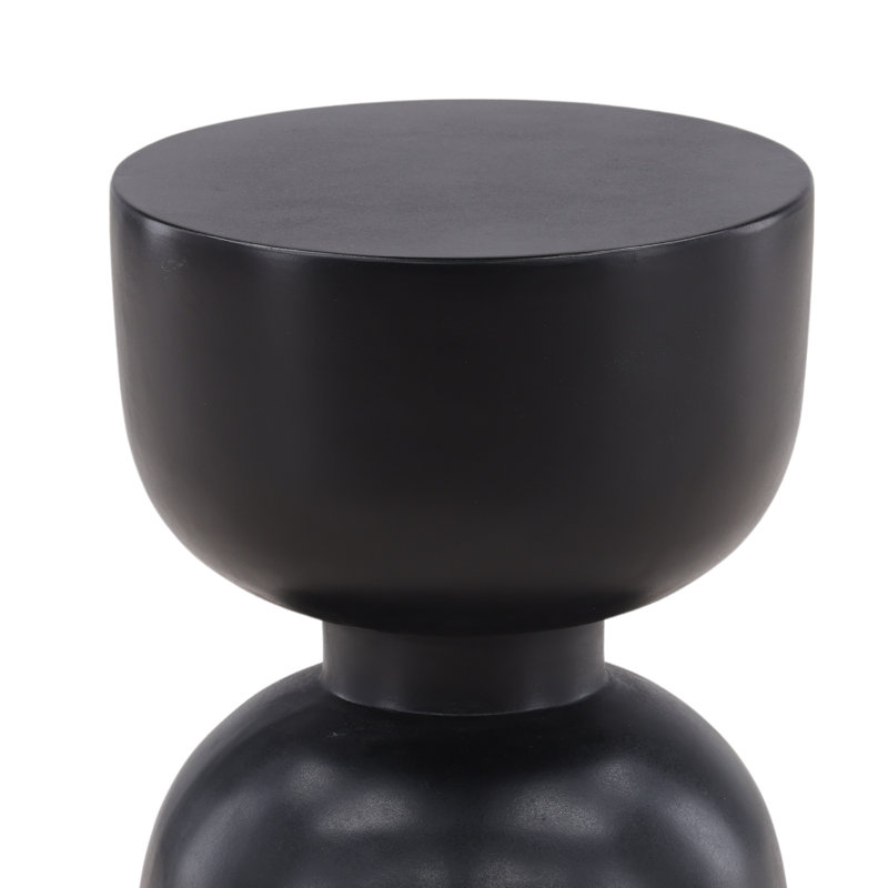 Table d'appoint en pierre / béton Cresson, Noir