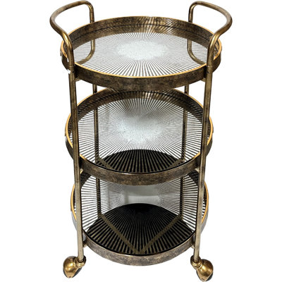 Aderito Metal Bar Cart