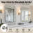 Modern Tilting Bathroom Vanity Wall Mirror | Stainless Steel Pivot Frame-304340584-306208178