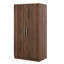 Armoire polyvalente en bois avec plusieurs options de rangement, un ajout élégant et pratique à toute chambre à coucher.
