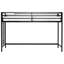 Lit mezzanine simple junior noir - caractéristique de bruit pour une chambre à coucher reposante avec garde-corps, conception en métal peu encombrante, bruit, fabrication, aucun sommier requis
