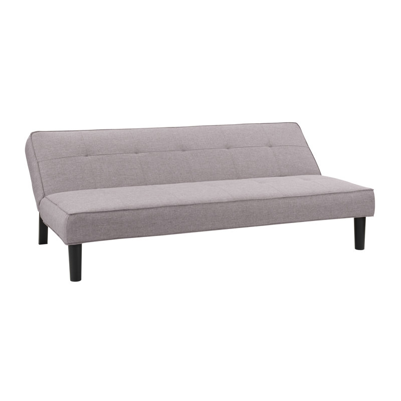 Aadhya Twin 70 " Upholstered Convertible Sofa, Gray Khaki