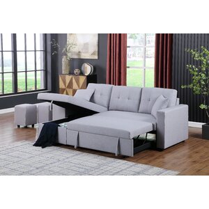 Mercury Row® Santini 4 - Piece Upholstered Sectional & Reviews | Wayfair