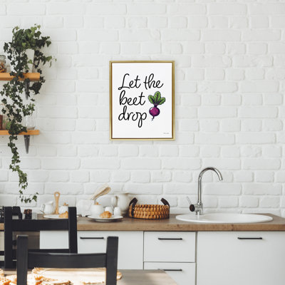 Cadre flottant Let The Beet Drop, design par Susan Ball