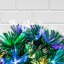 Couronne lumineuse 24 po à fibre optique multicolore à DEL changeant de couleur