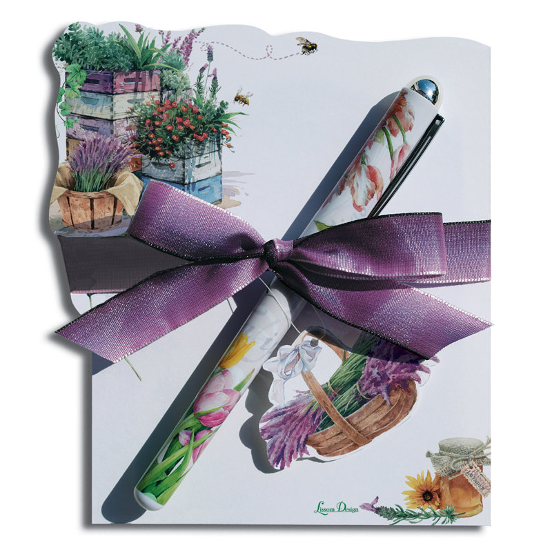 Lavender Bee Farm Die-Cut Notepad