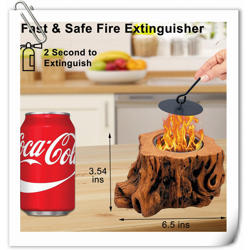 Tabletop Fire Concrete Tabletop Fireplace