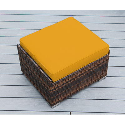 Billyjo Wicker Outdoor Ottoman