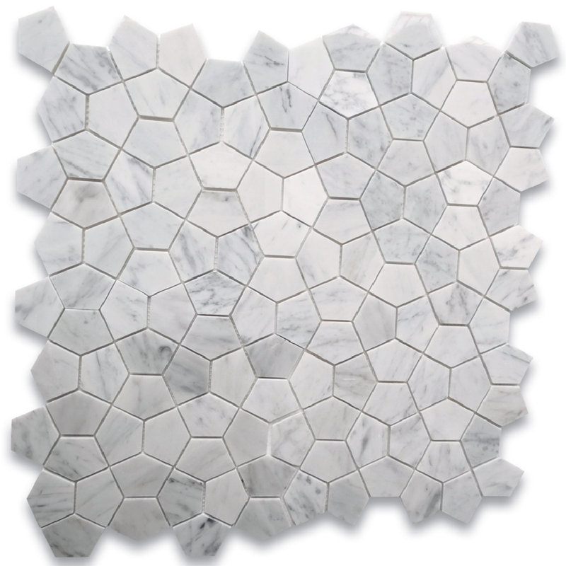 11" x 11" Marble Random Mosaic Wall & Floor Tile