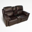 Canapé inclinable 79,5 po en similicuir avec accoudoirs coussinés, canapés et canapés